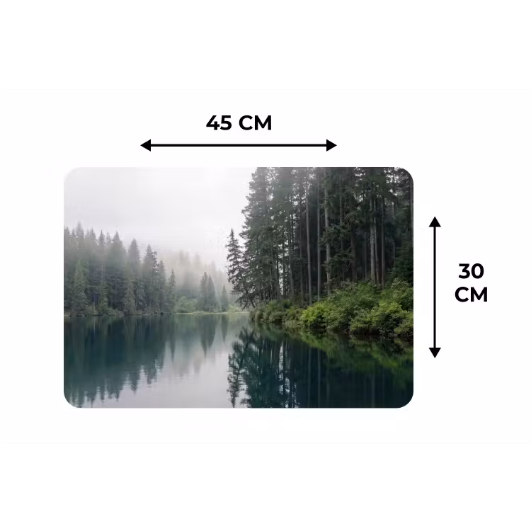 Placemat - 6 stuks - Bergen - Meer - Bos — 3