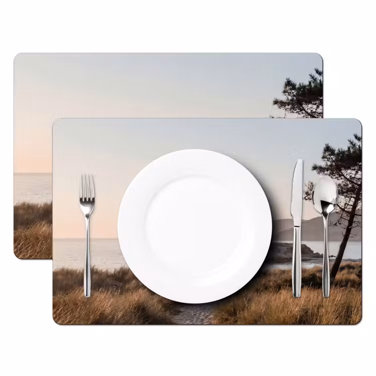 Placemat - 6 stuks - Landschap - Kust - Duinen — 2