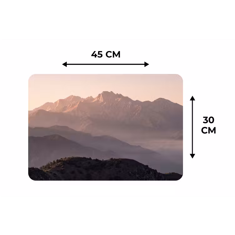 Placemat - 6 stuks - Panorama - Landschap - Bergen — 3