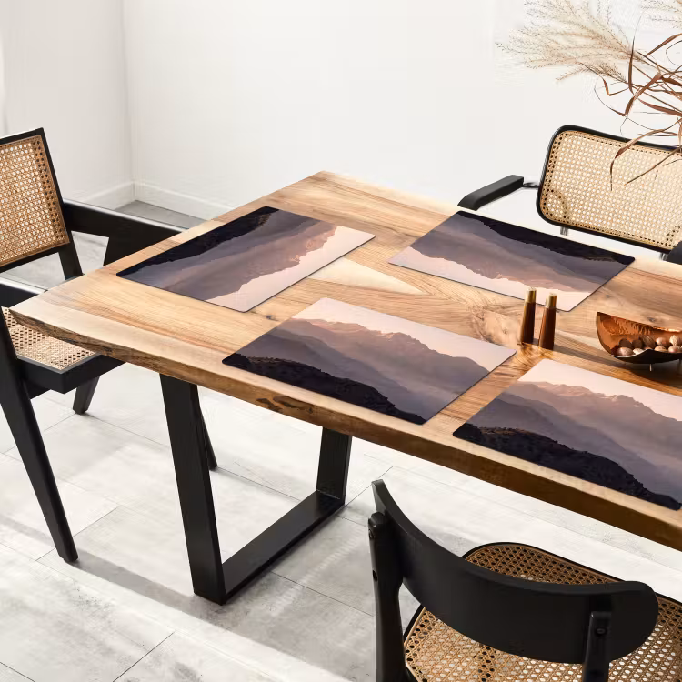 Placemat - 6 stuks - Panorama - Landschap - Bergen — 5