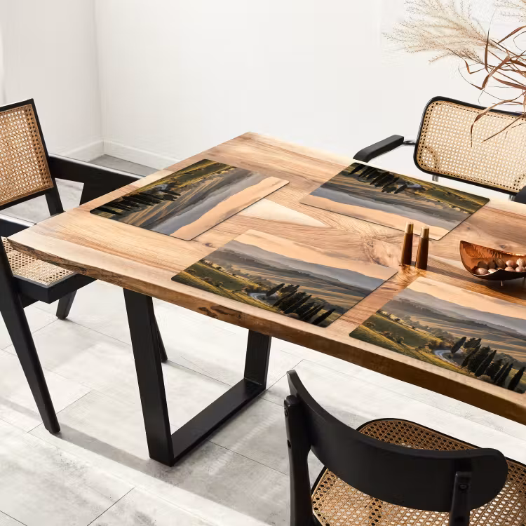 Placemat - 6 stuks - Toscaans - Landschap - Heuvels — 5