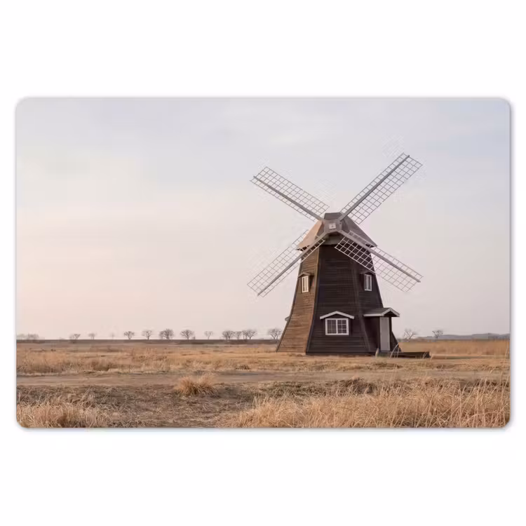Placemat - 6 stuks - Windmolens - Landschap - Veld — 7