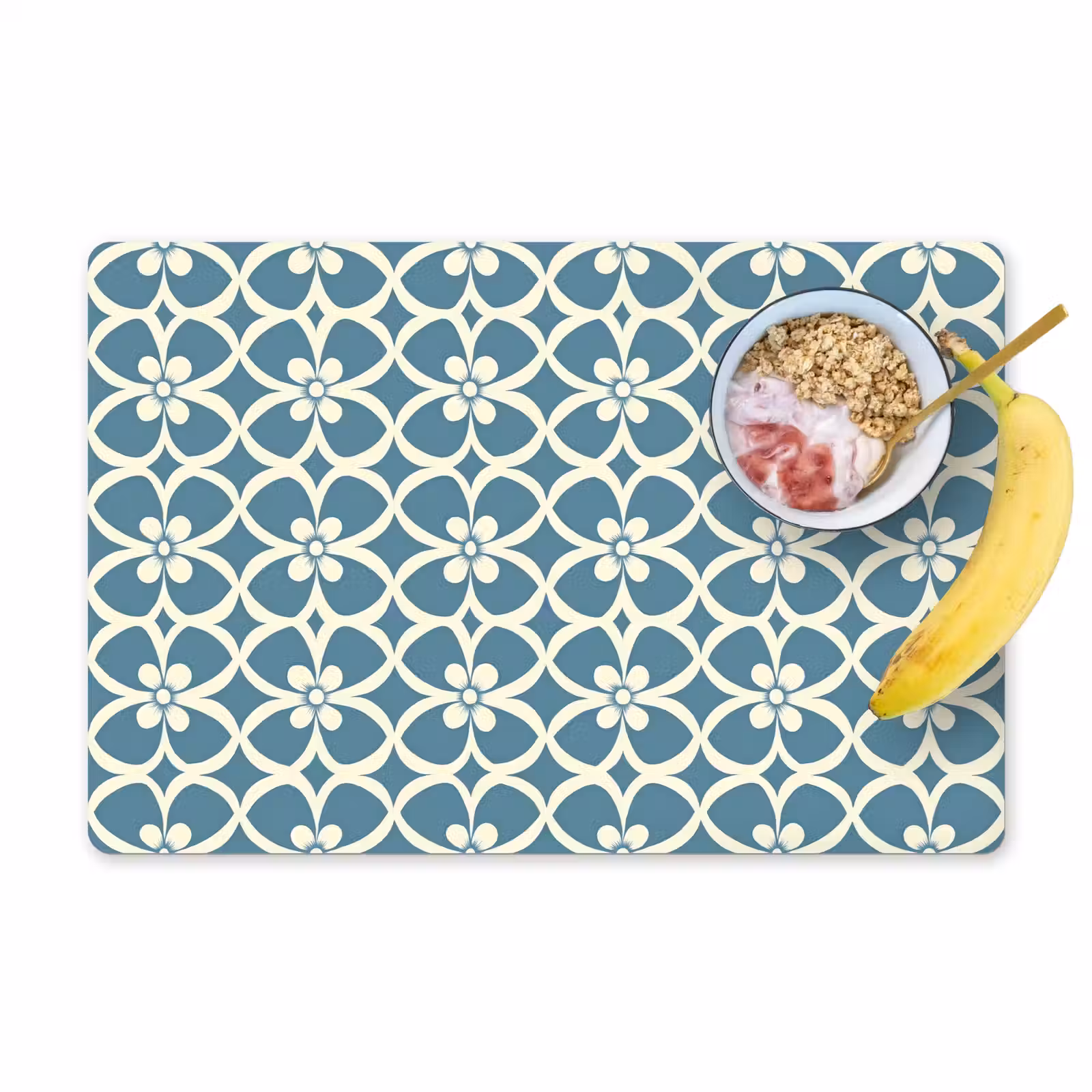 Placemat - 6 stuks - Patroon - Symmetrisch - Blauw — 1