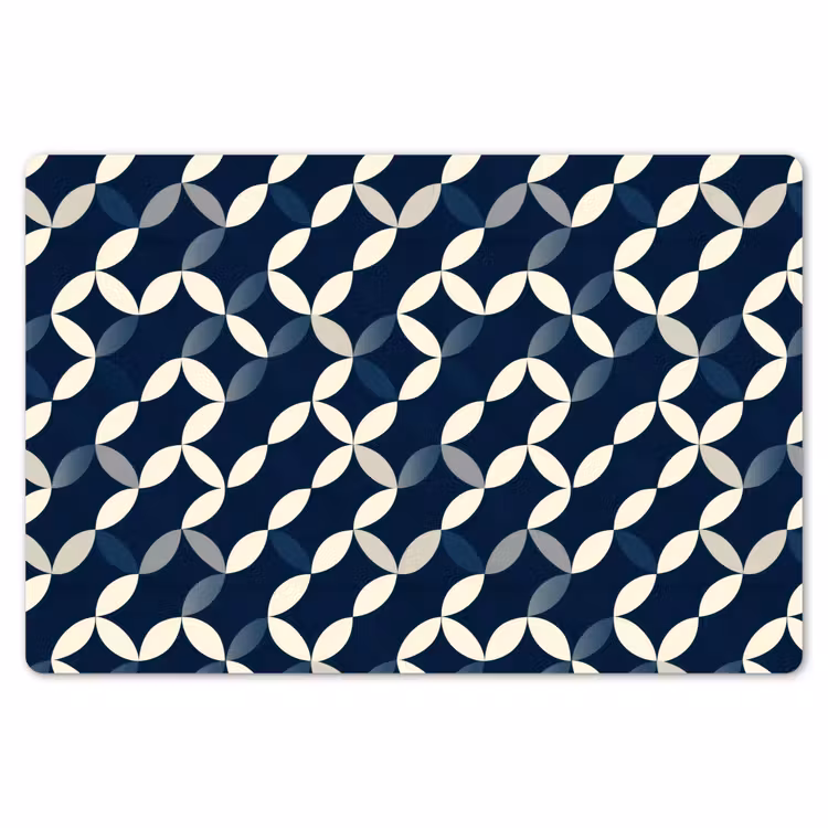 Placemat - 6 stuks - Abstract - Patroon - Blauw — 7