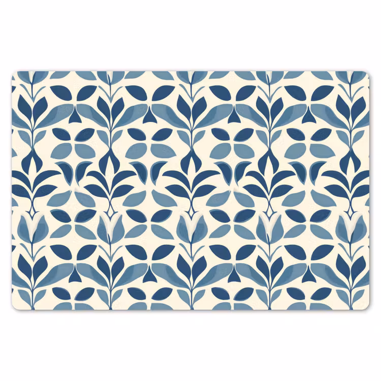 Placemat - 6 stuks - Flora - Modern - Blauw — 7