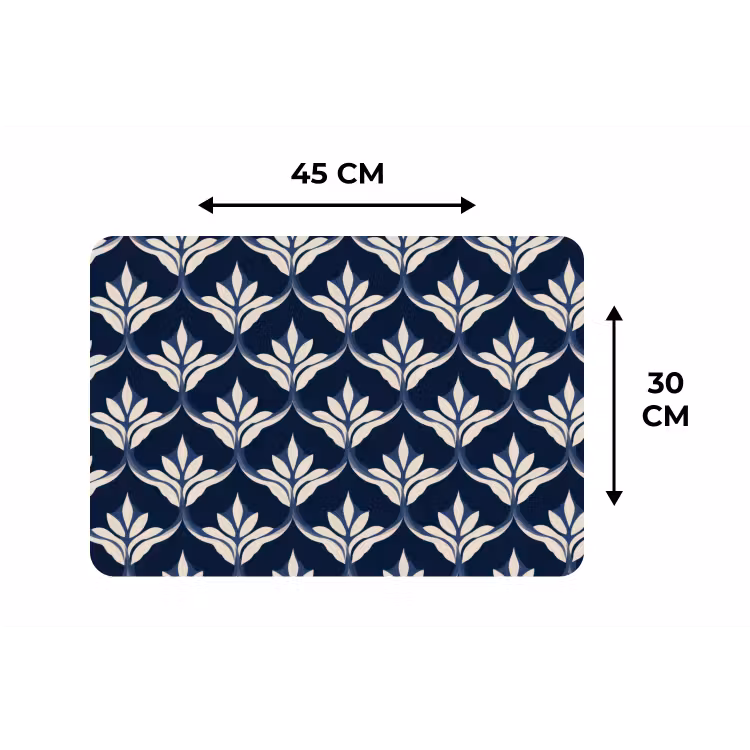 Placemat - 6 stuks - Modern - Ontwerp - Blauw — 3