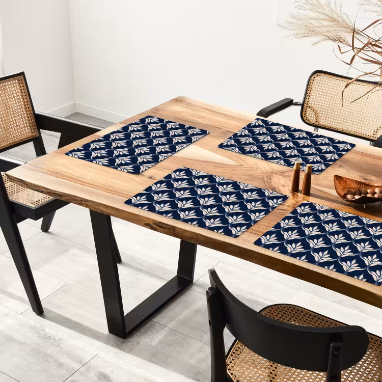 Placemat - 6 stuks - Modern - Ontwerp - Blauw — 5