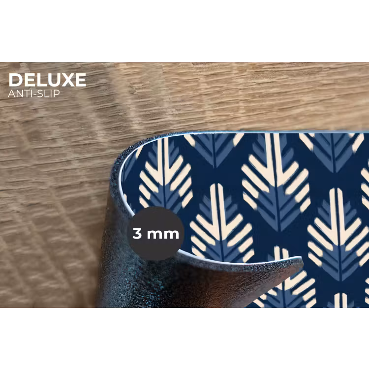 Placemat - 6 stuks - Modern - Patroon - Blauw — 4