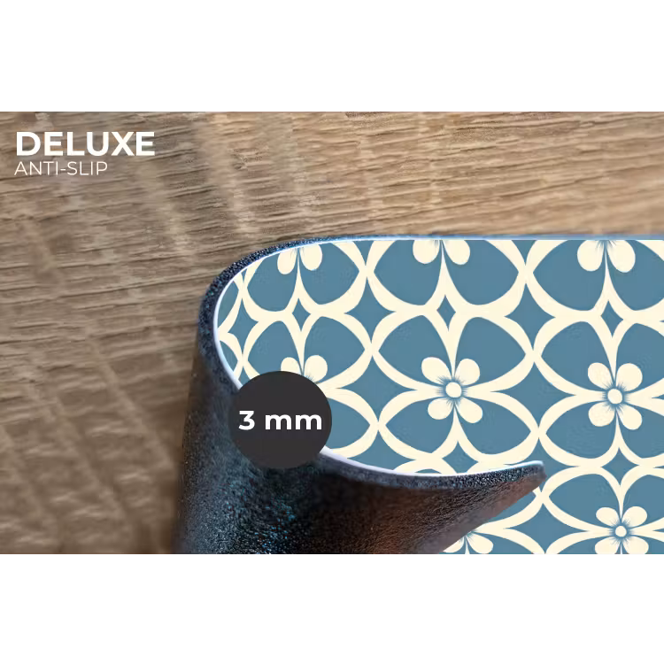 Placemat - 6 stuks - Patroon - Symmetrisch - Blauw — 4