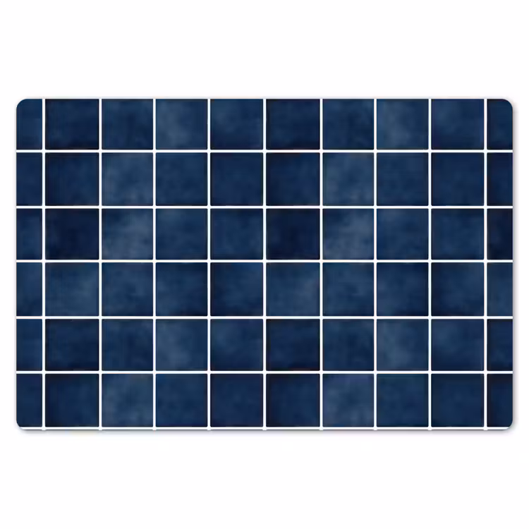 Placemat - 6 stuks - Tegel - Modern - Blauw — 7