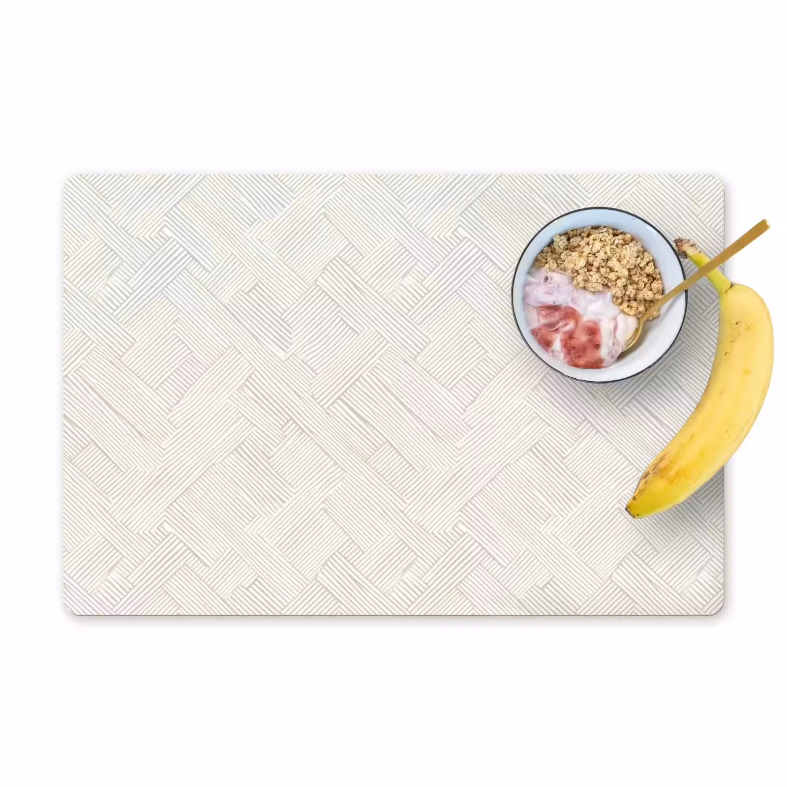 Placemat - 6 stuks - Textuur - Abstract - Beige — 1