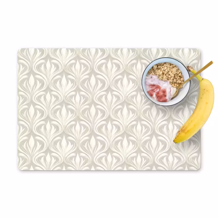 Placemat - 6 stuks - Barok - Patroon - Beige — 1