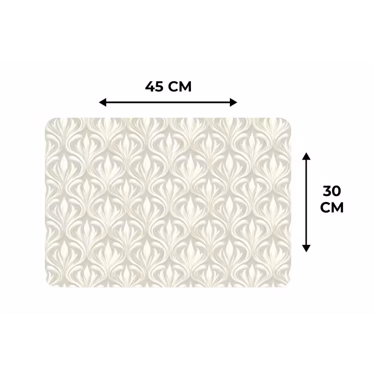 Placemat - 6 stuks - Barok - Patroon - Beige — 3