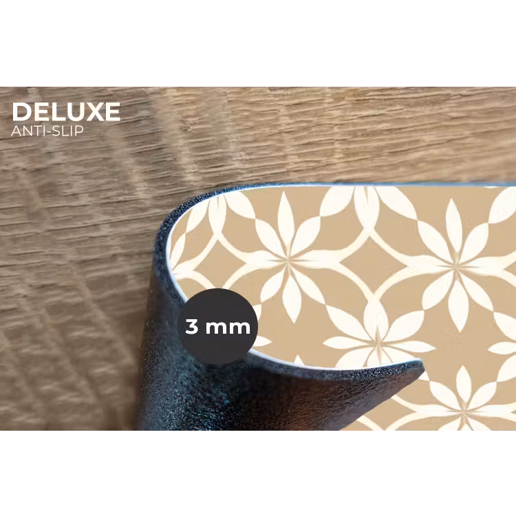 Placemat - 6 stuks - Bloemen - Patroon - Beige — 4