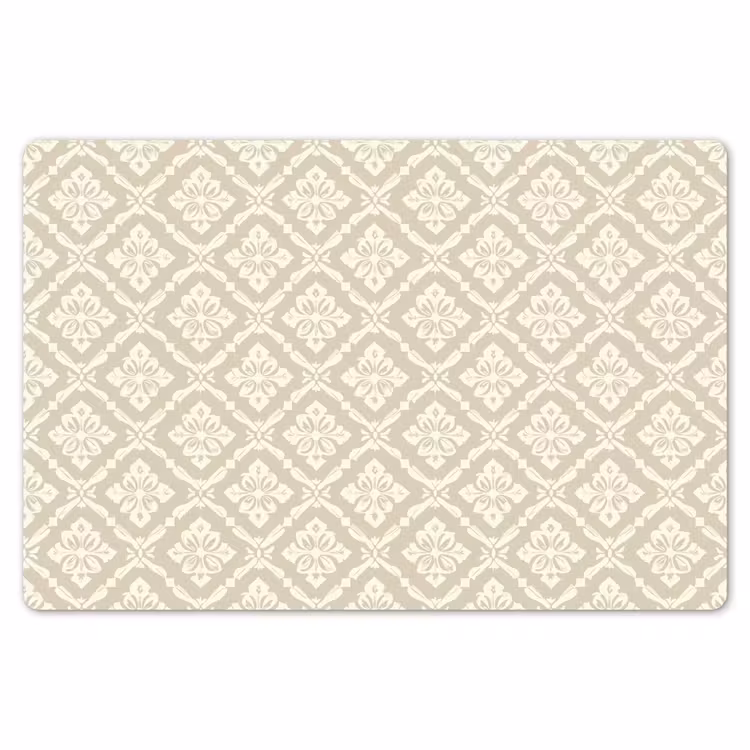 Placemat - 6 stuks - Floraal - Ornament - Beige — 7
