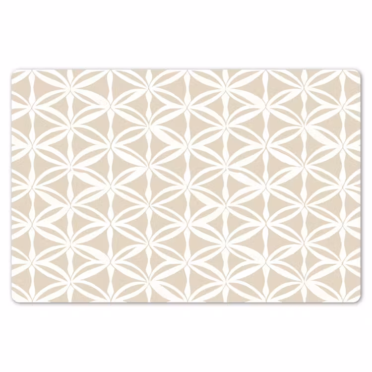 Placemat - 6 stuks - Motief - Modern - Beige — 7