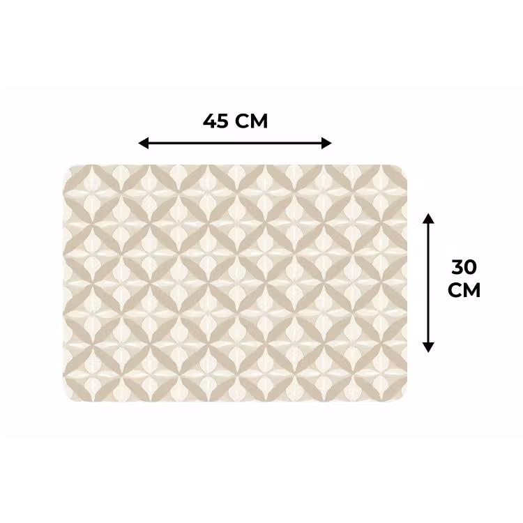 Placemat - 6 stuks - Patroon - Klassiek - Beige — 3