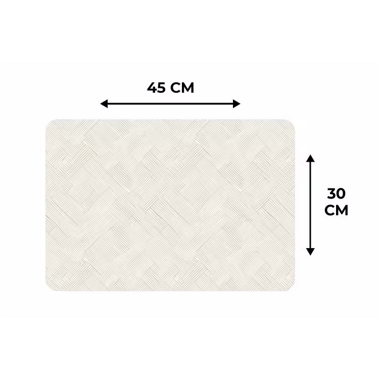 Placemat - 6 stuks - Textuur - Abstract - Beige — 3