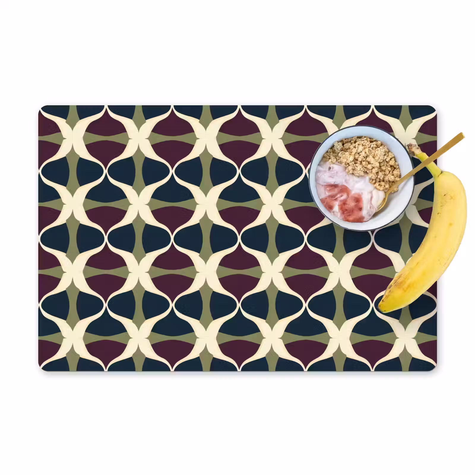 Placemat - 6 stuks - Abstract - Retro - Kleurrijk — 1