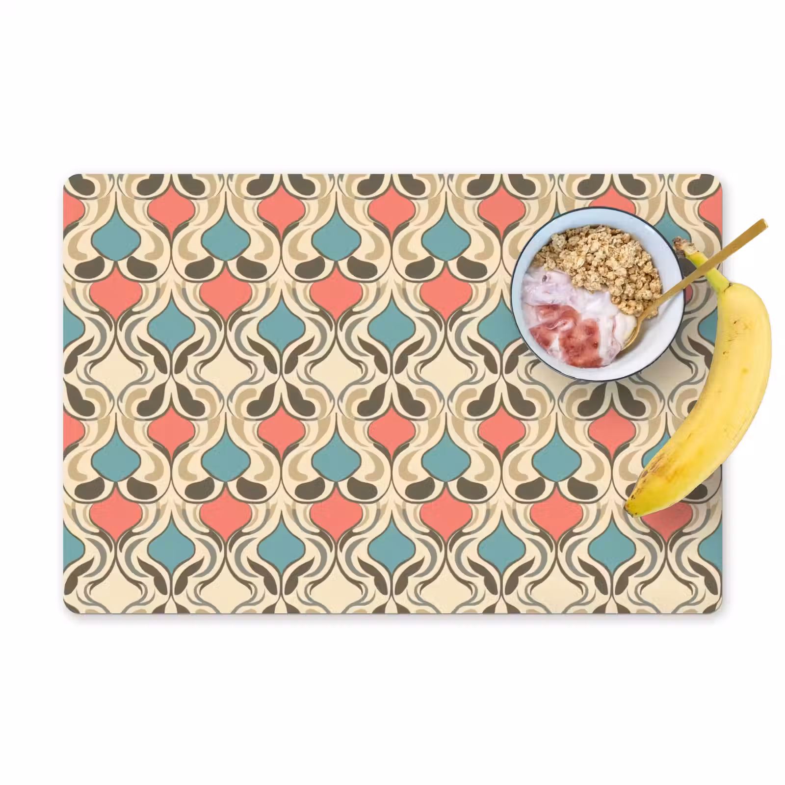 Placemat - 6 stuks - Barok - Retro - Kleurrijk — 1