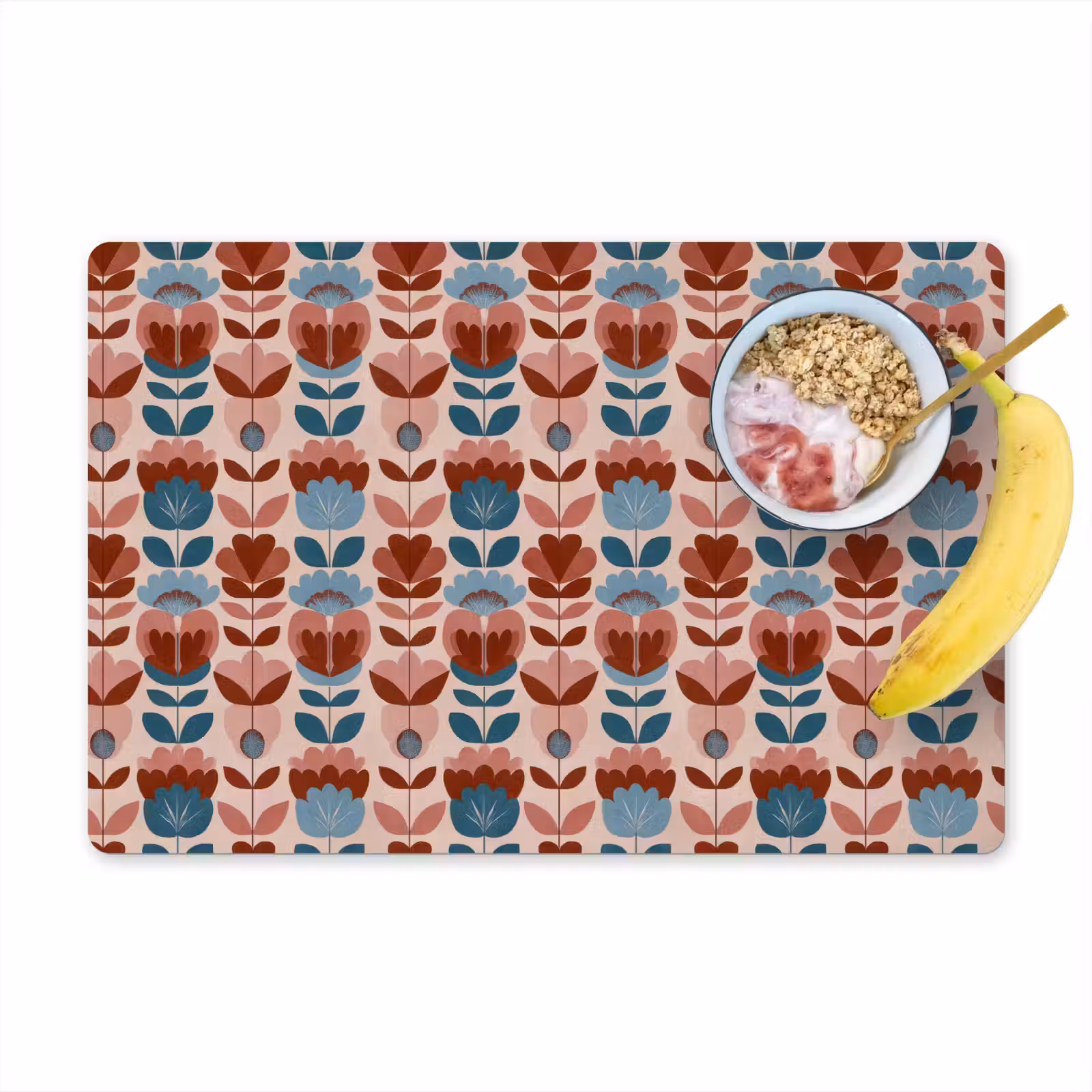 Placemat - 6 stuks - Vintage - Motief - Kleurrijk — 1