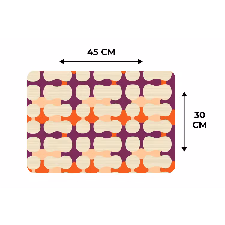 Placemat - 6 stuks - Modern - Patroon - Kleurrijk — 3