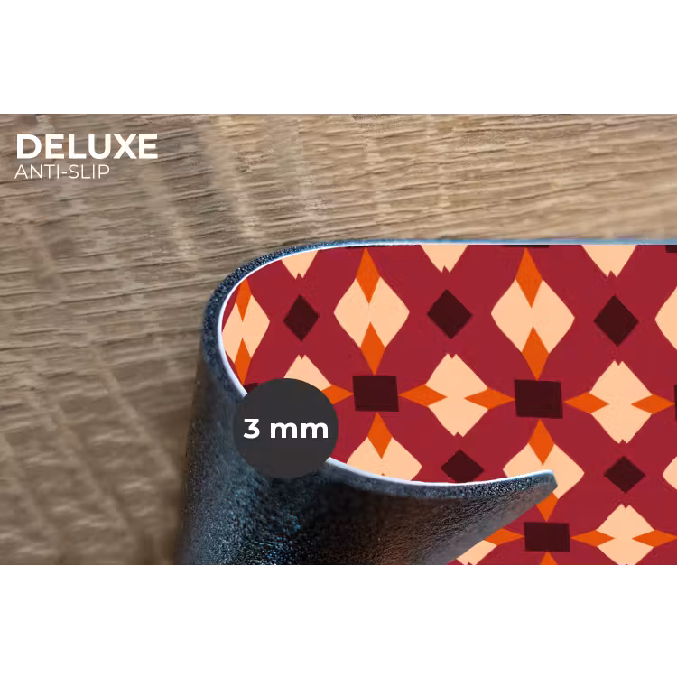Placemat - 6 stuks - Retro - Patroon - Kleurrijk — 4