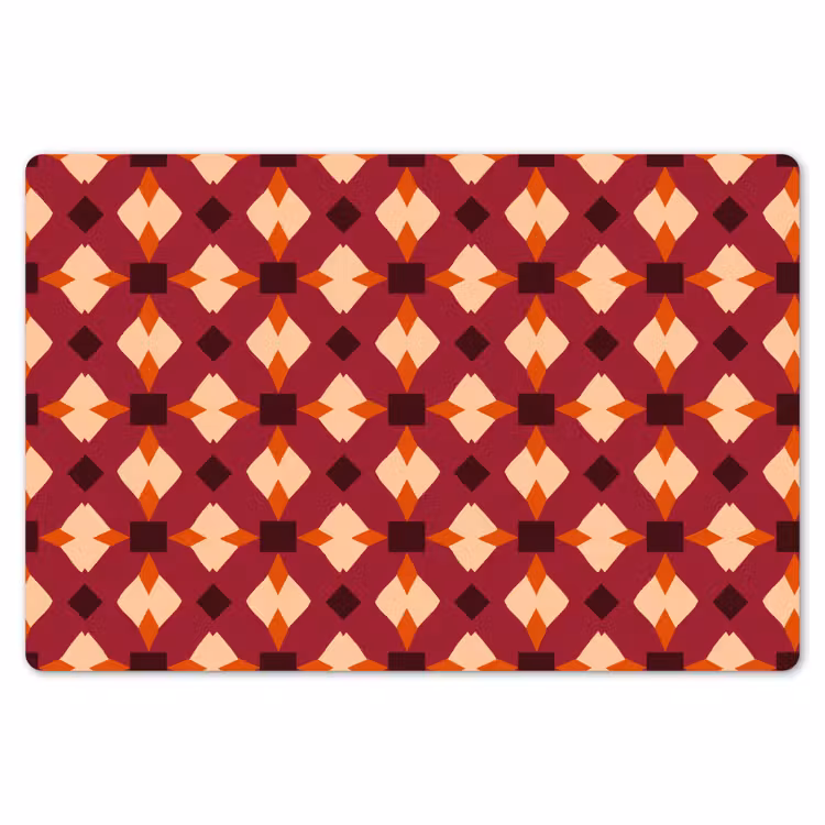Placemat - 6 stuks - Retro - Patroon - Kleurrijk — 7