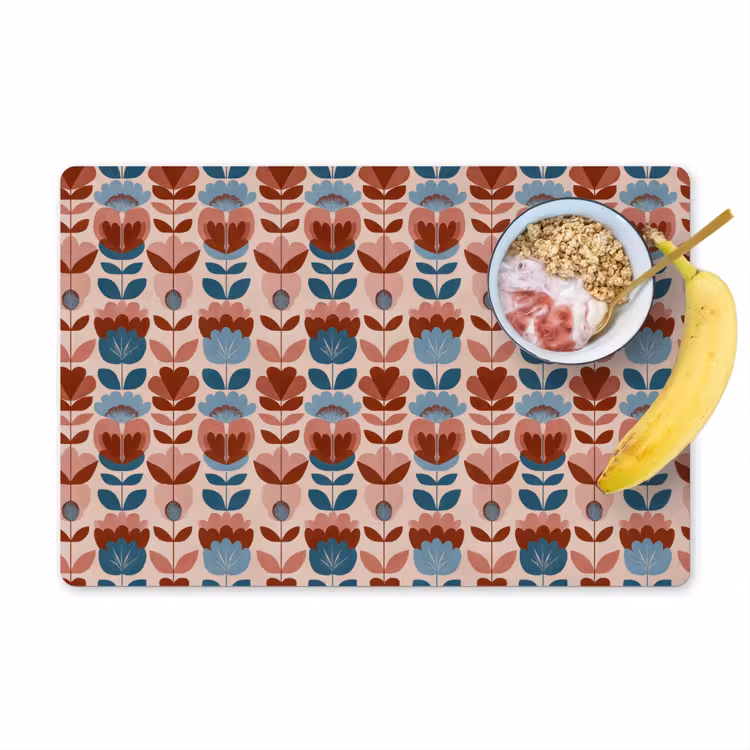 Placemat - 6 stuks - Vintage - Motief - Kleurrijk — 1