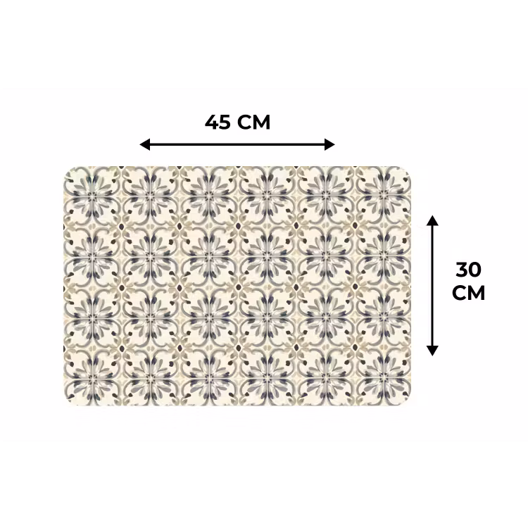 Placemat - 6 stuks - Floraal - Patroon - Kleurrijk — 3