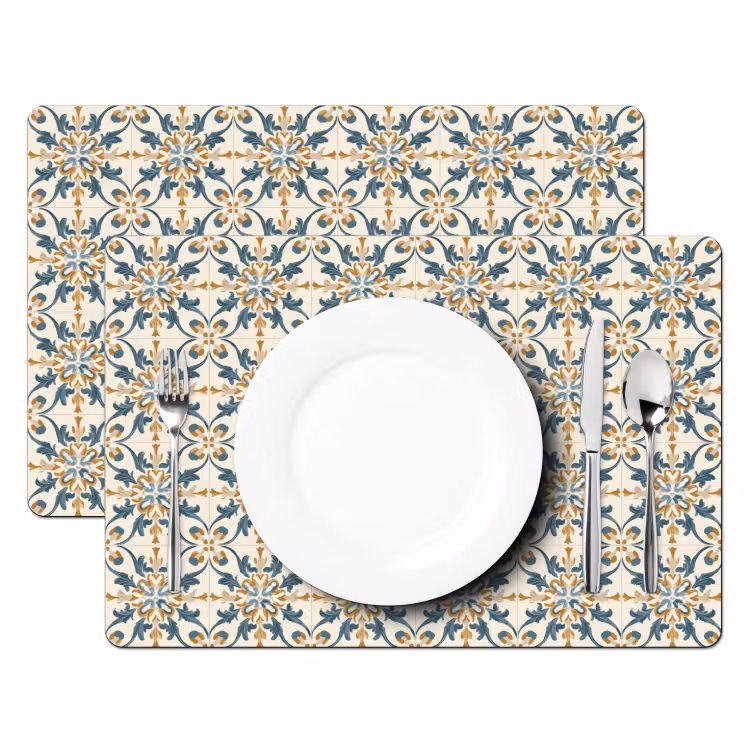 Placemat - 6 stuks - Patroon - Klassiek - Kleurrijk — 2