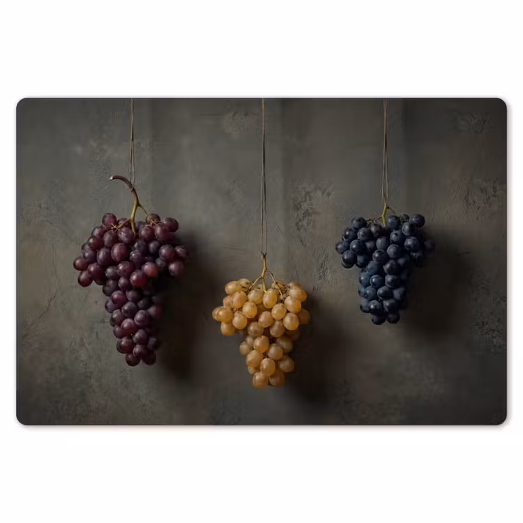 Placemat - 6 stuks - Druiven - Kleurrijk - Muur — 7