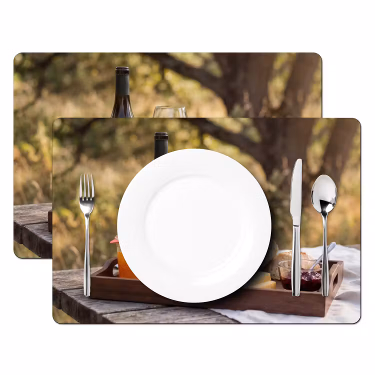 Placemat - 6 stuks - Picknick - Wijn - Kaasplankje — 2