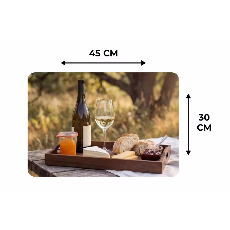 Placemat - 6 stuks - Picknick - Wijn - Kaasplankje — 3