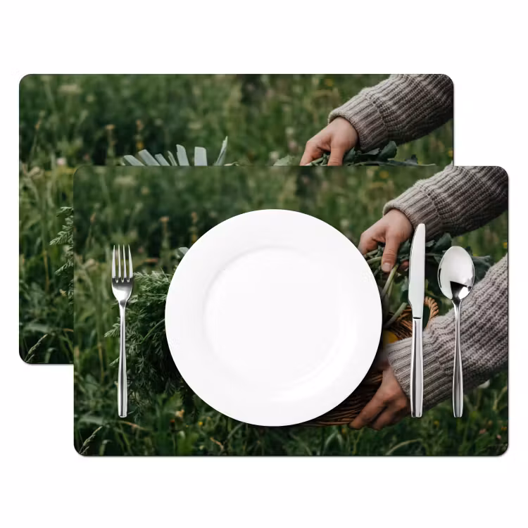 Placemat - 6 stuks - Veld - Groenten - Biologisch - Oogst — 2