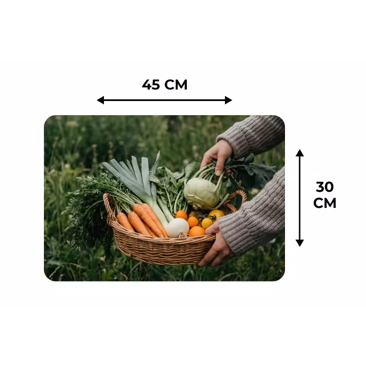 Placemat - 6 stuks - Veld - Groenten - Biologisch - Oogst — 3