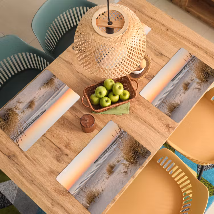 Placemat - 6 stuks - Pier - Zonsondergang - Strand — 6