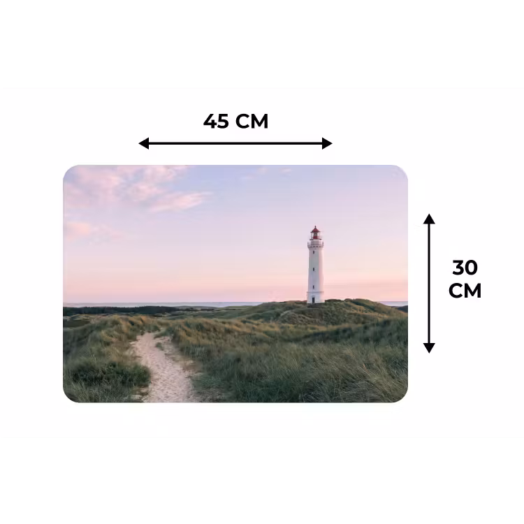 Placemat - 6 stuks - Vuurtoren - Duinlandschap - Zee — 3