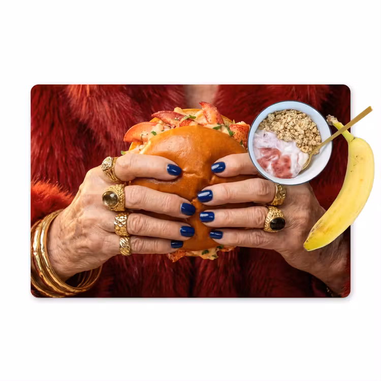 Placemat - 6 stuks - Broodje - Bontjas - Goud — 1