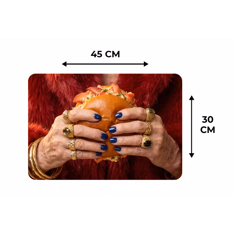 Placemat - 6 stuks - Broodje - Bontjas - Goud — 3