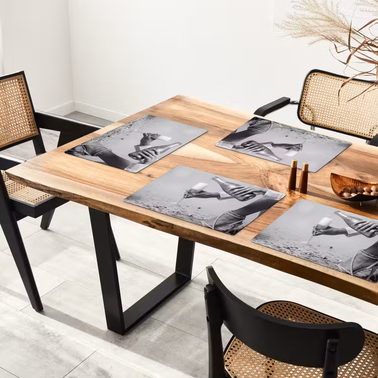 Placemat - 6 stuks - Feestelijk - Champagne - Discobal — 5