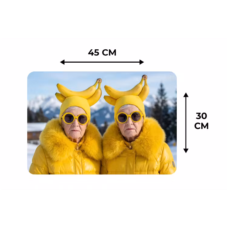 Placemat - 6 stuks - Vrouwen - Bananen - Geel — 3