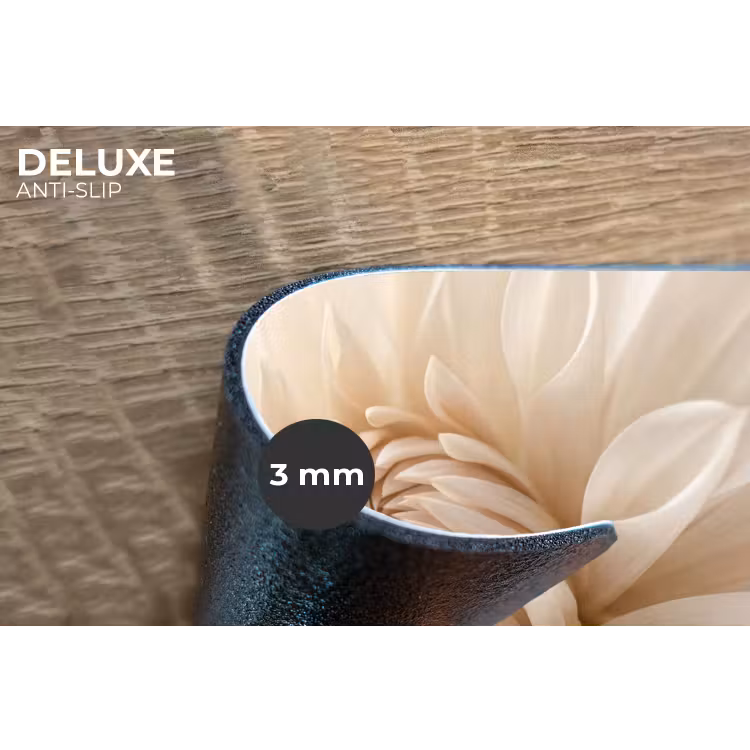 Placemat - 6 stuks - Bloem - Dahlia - Wit — 4