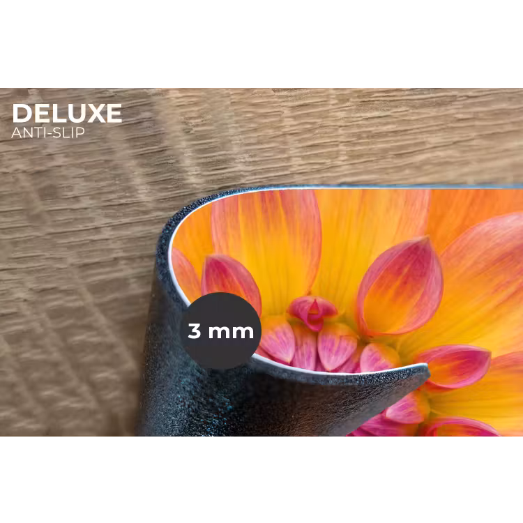 Placemat - 6 stuks - Dahlia - Bloem - Oranje — 4