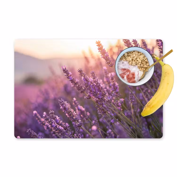 Placemat - 6 stuks - Lavendel - Paars - Zonlicht — 1