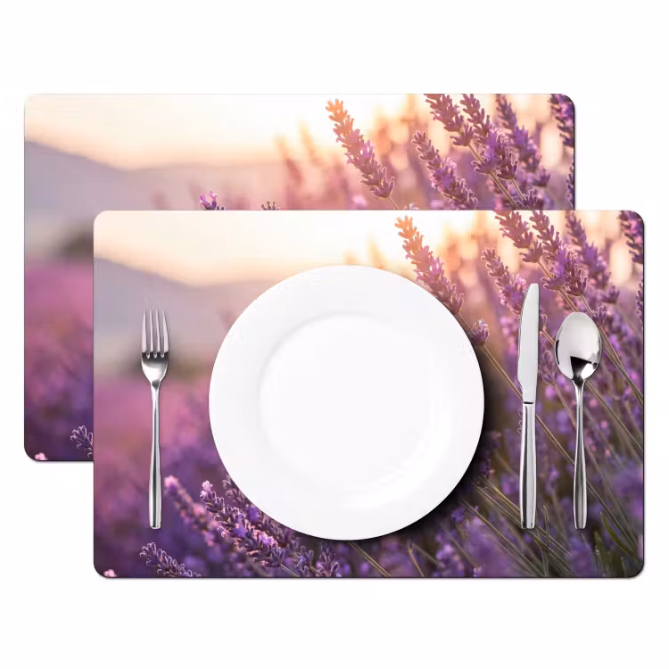 Placemat - 6 stuks - Lavendel - Paars - Zonlicht — 2