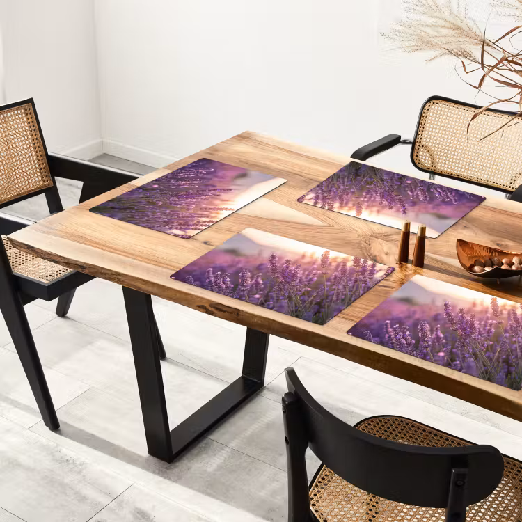Placemat - 6 stuks - Lavendel - Paars - Zonlicht — 5