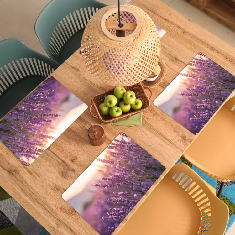 Placemat - 6 stuks - Lavendel - Paars - Zonlicht — 6