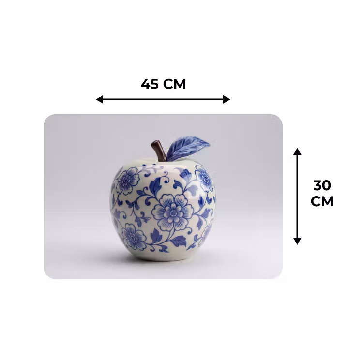 Placemat - 6 stuks - Appel - Blauw - Klassiek — 3