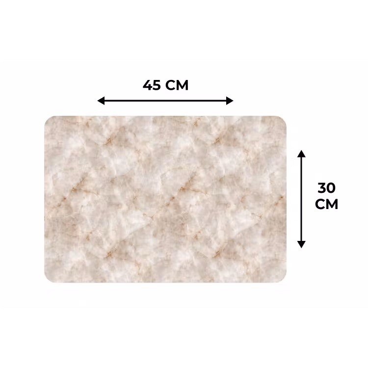 Placemat - 6 stuks - Marmer - Patroon - Klassiek — 3
